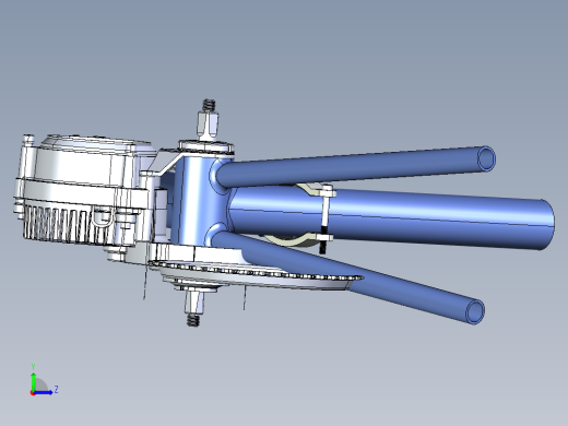 旋转塞 3D模型SolidWorks三维设计图左视缩略图