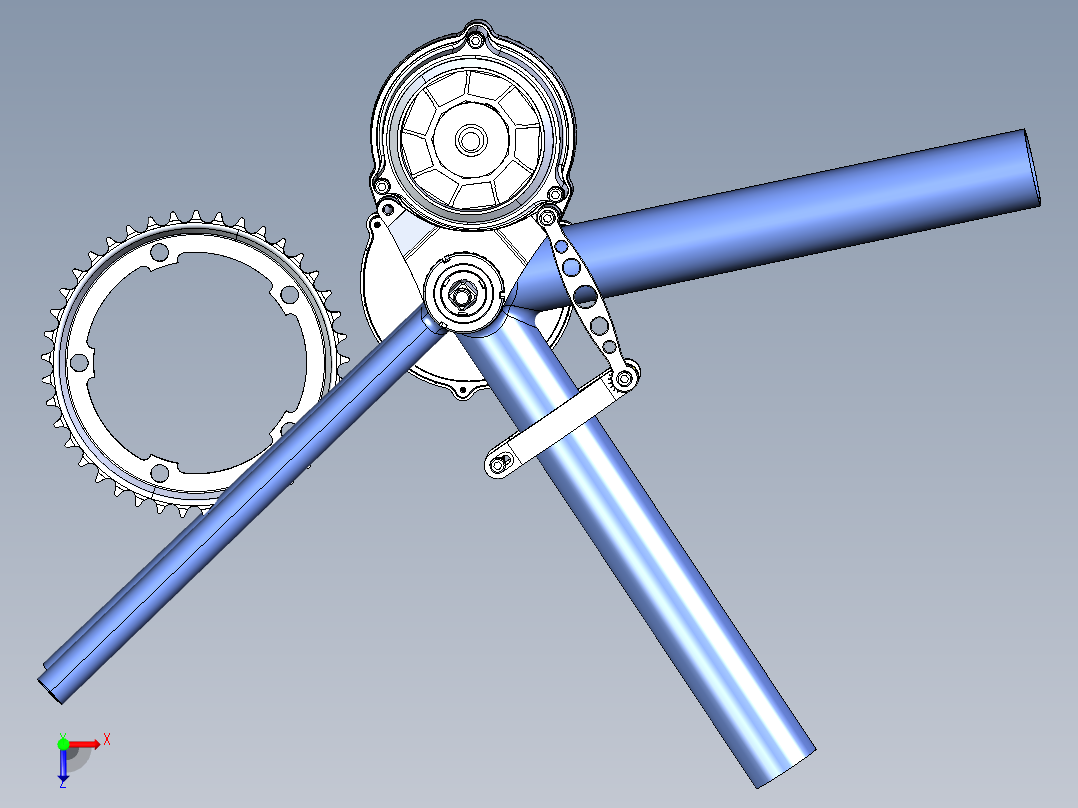 旋转塞 3D模型SolidWorks三维设计图俯视图