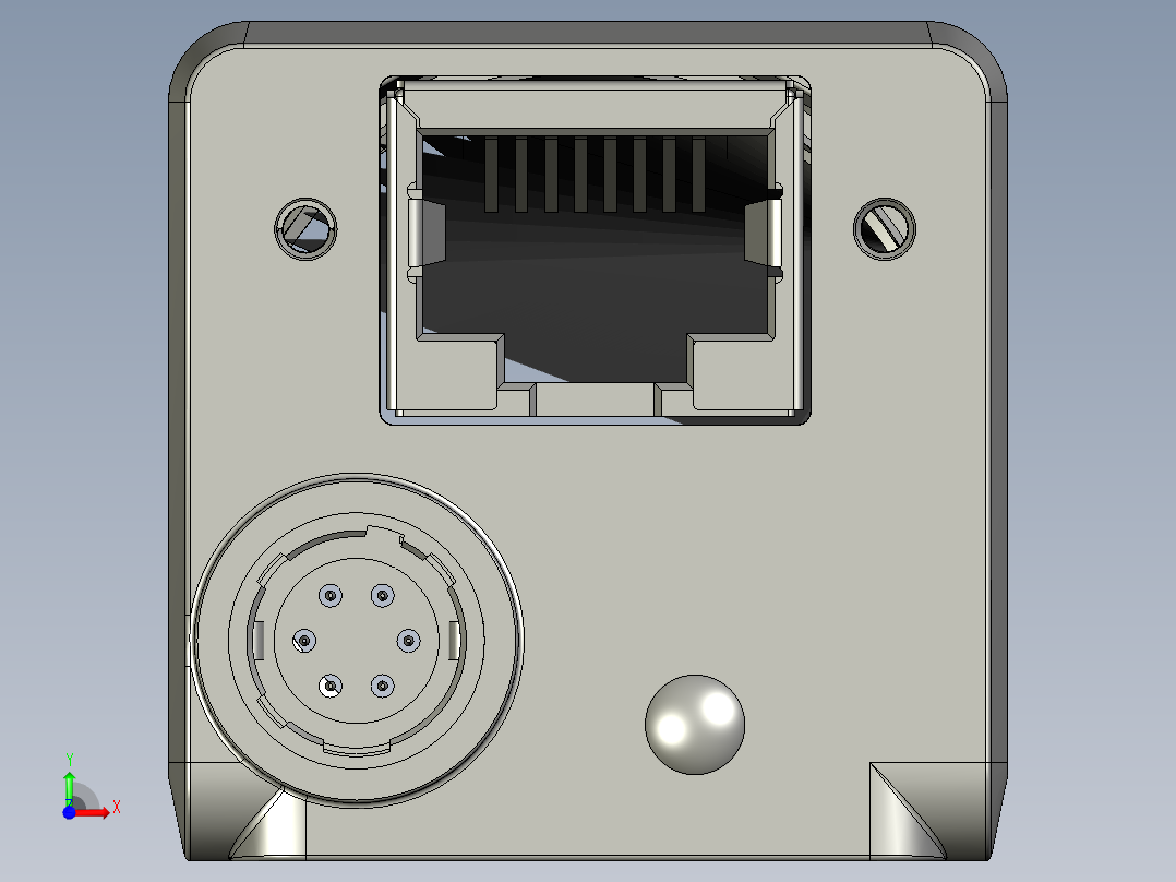 vitex面阵相机3D尺寸前视图