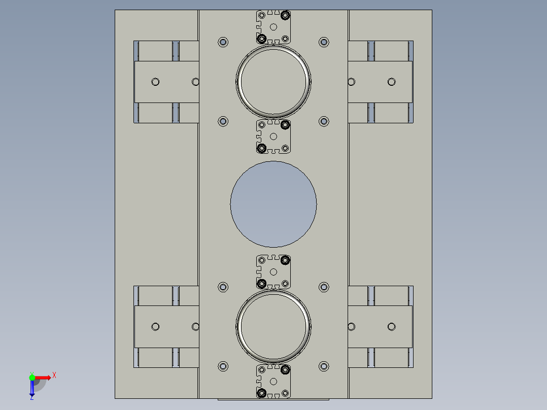 装配体1磨头组总俯视图