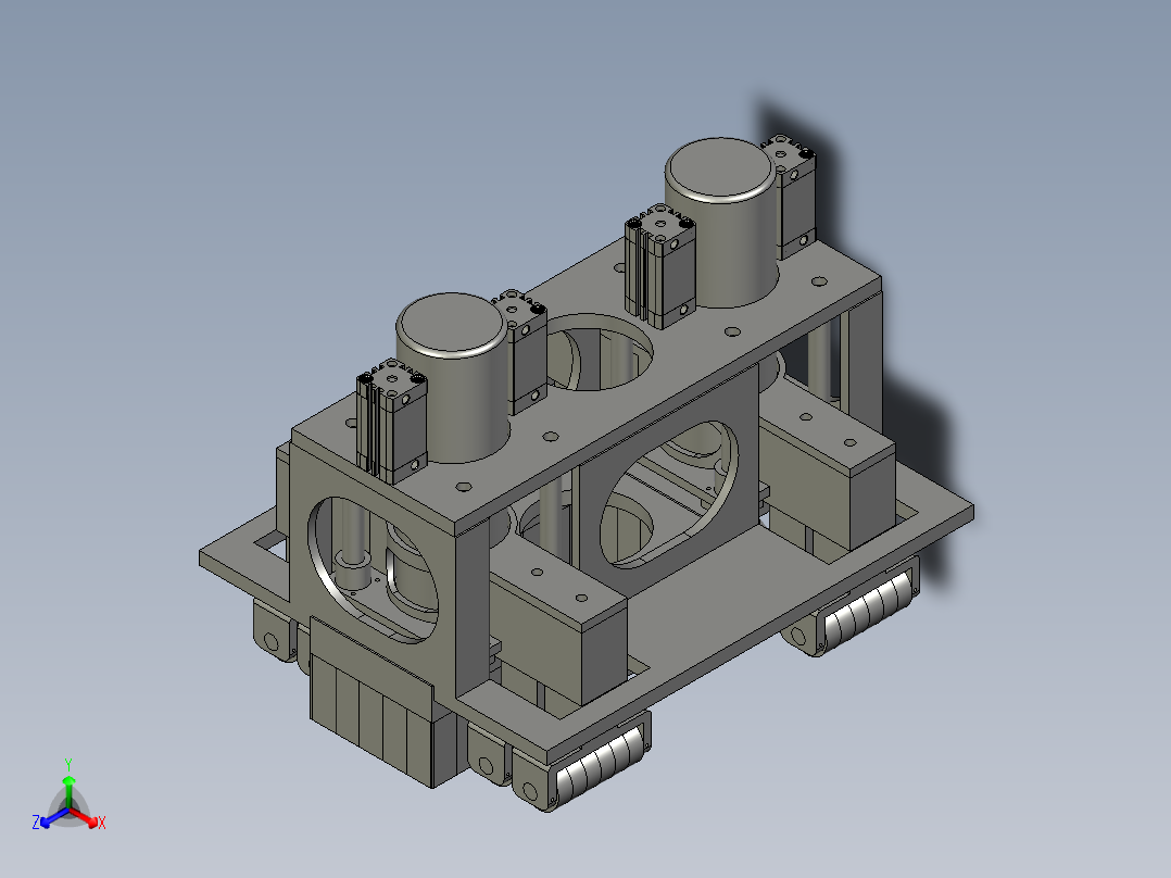 装配体1磨头组总正等轴测图