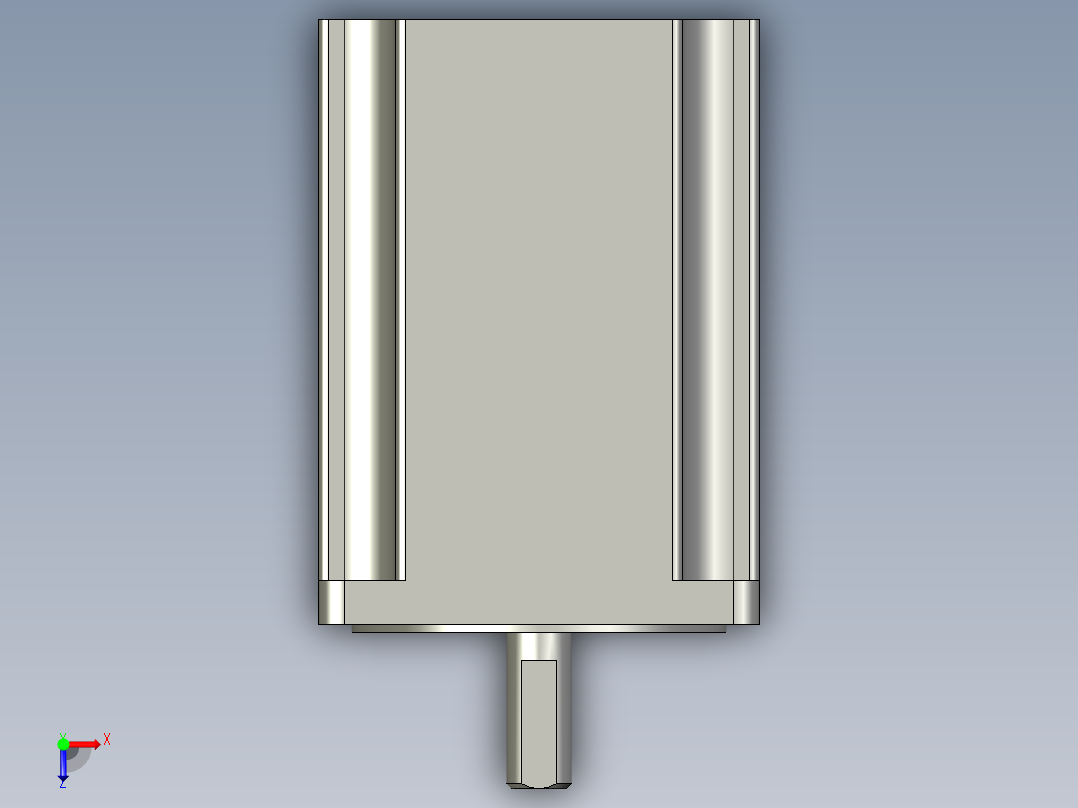 镜向雷赛2相86HS85-1膜2俯视图