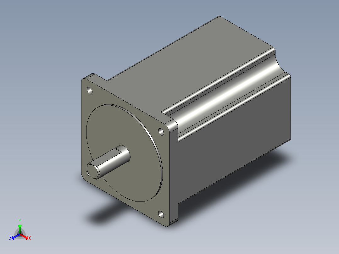 镜向雷赛2相86HS85-1膜2正等轴测图
