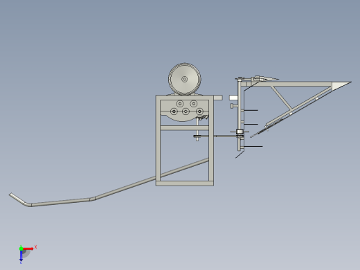 小型智能叶菜类蔬菜收割机设计俯视缩略图