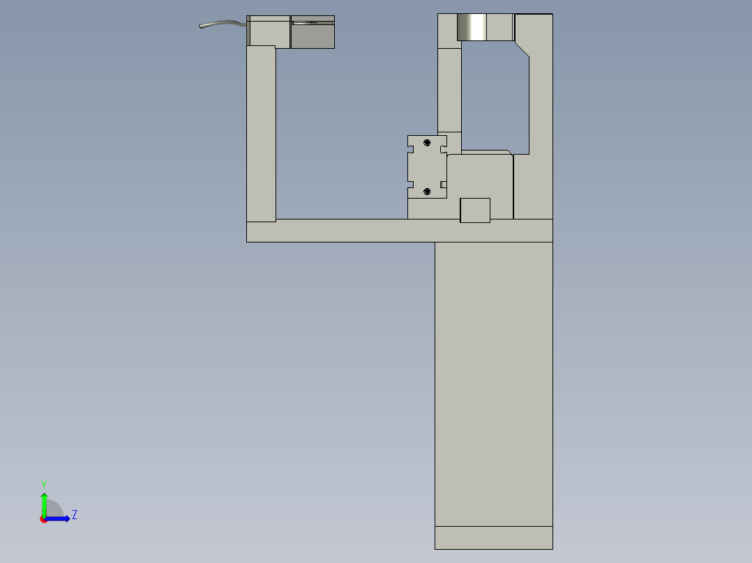 泵体分料机构左视图