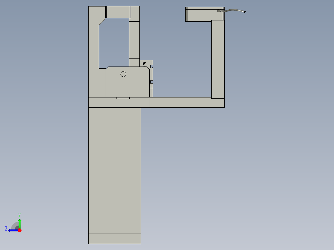 泵体分料机构右视图