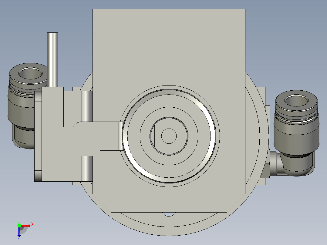 旋转机构(BY)俯视图