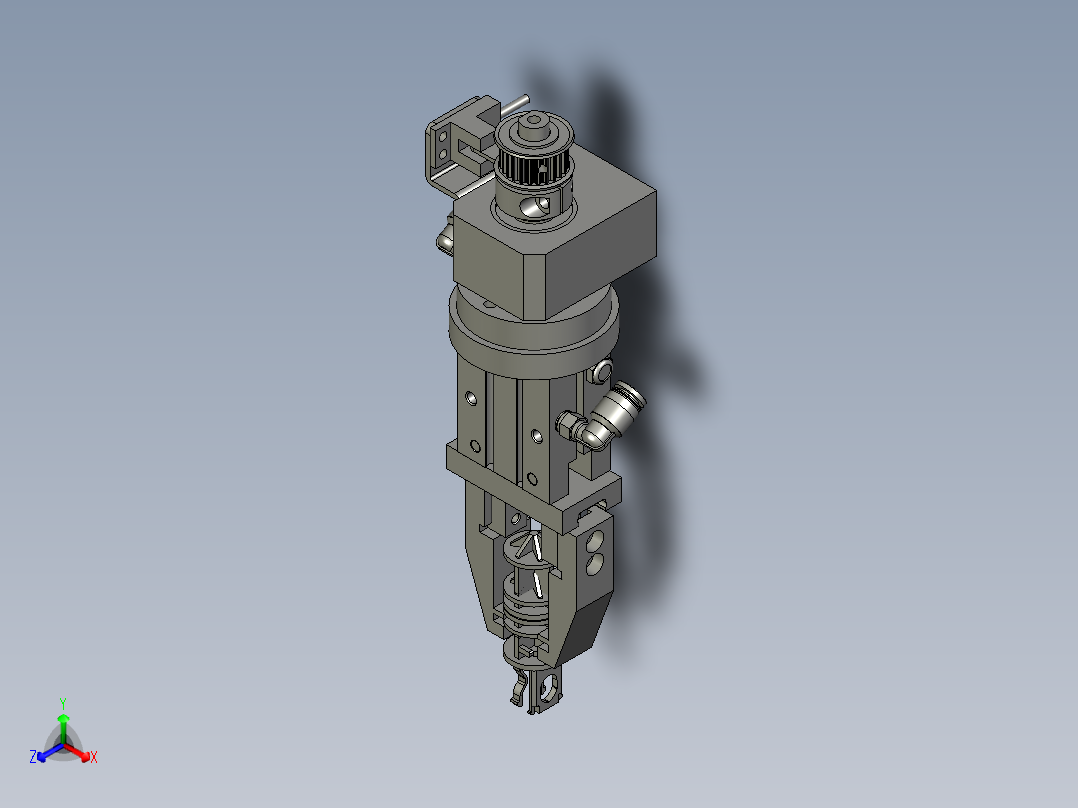 旋转机构(BY)正等轴测图