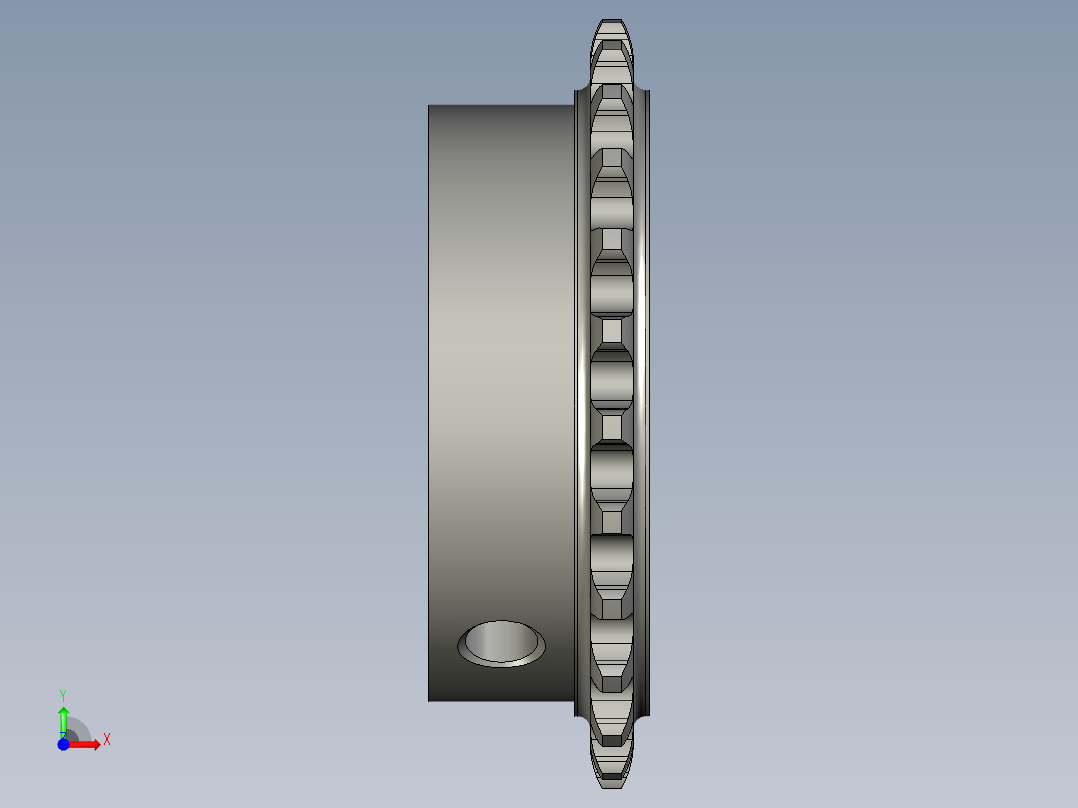 单排链轮04C-25325前视图