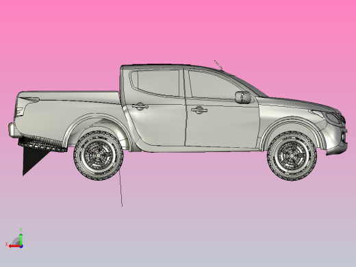 三菱L200型皮卡车后视缩略图