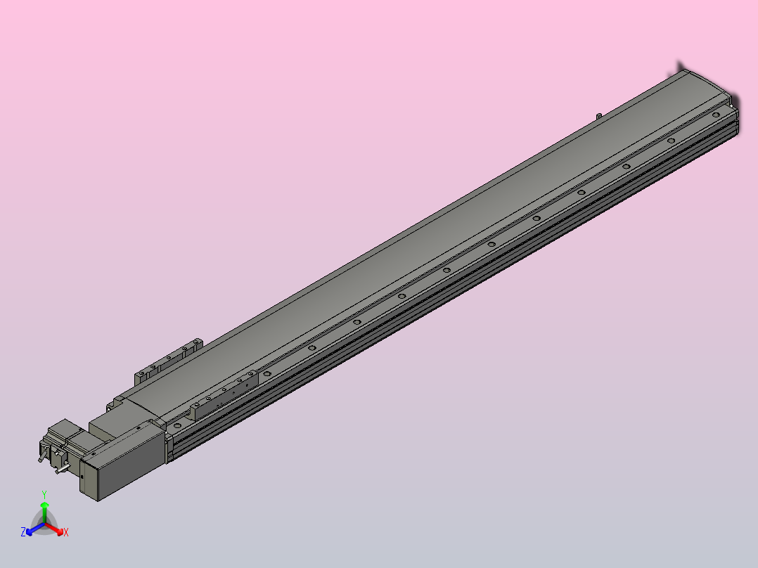 MT136BT半封闭皮带滑台[MT136BT.L100.1000.R.M40.C3]主视图