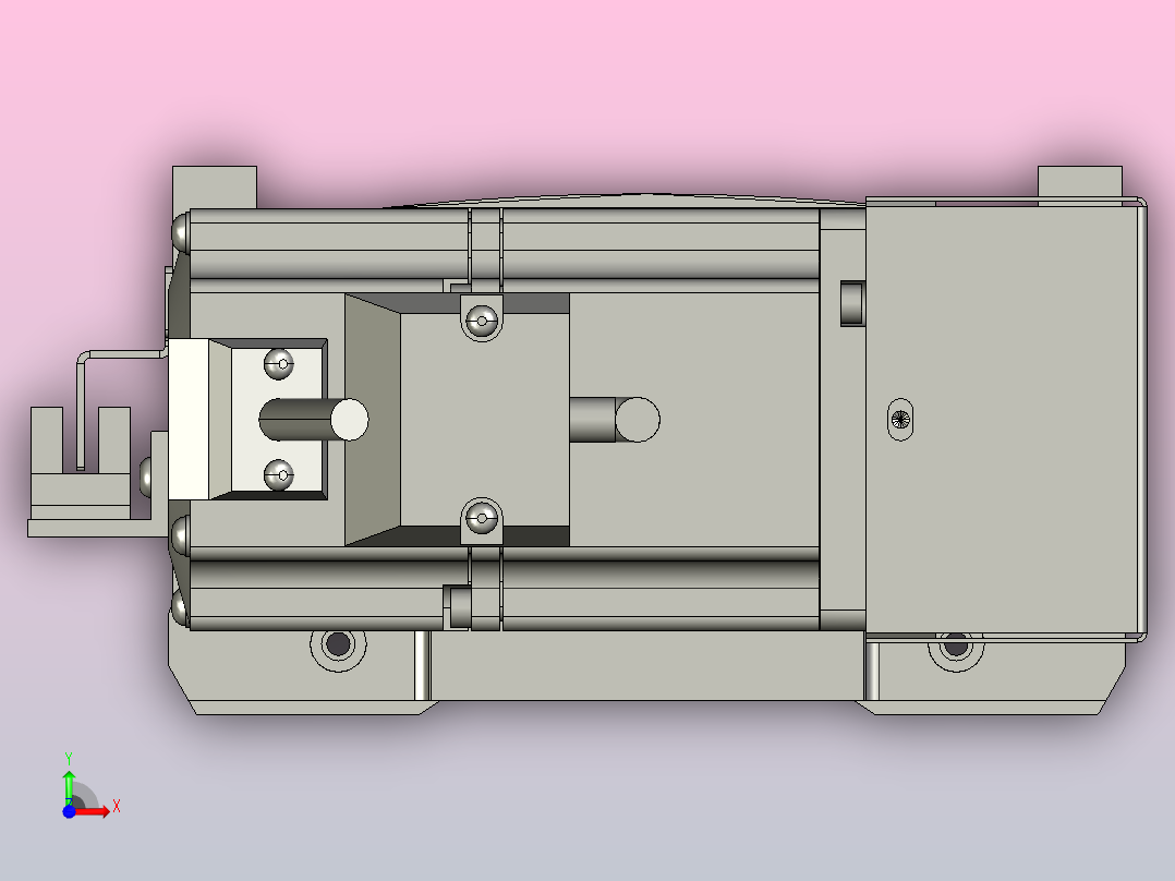 MT136BT半封闭皮带滑台[MT136BT.L100.1000.R.M40.C3]前视图