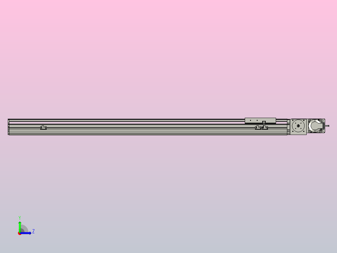 MT136BT半封闭皮带滑台[MT136BT.L100.1000.R.M40.C3]左视图