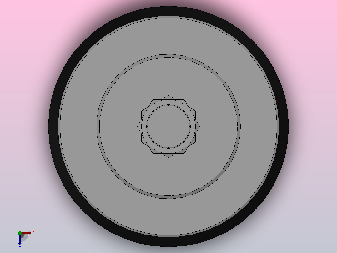 PUYKB 120~150摇摆型真空吸盘[PUYKB-120-S]俯视图