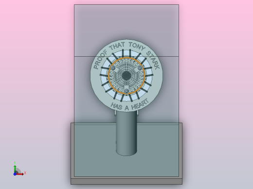 钢铁侠反应堆详细模型前视缩略图