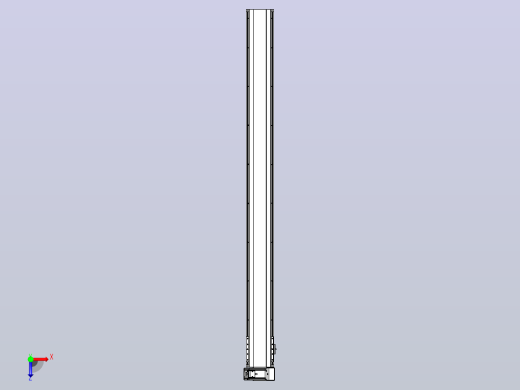 皮带直线轴半封闭可选导轨TPA-HNB-140D-120-L1600-RU-C-P40-N3俯视缩略图