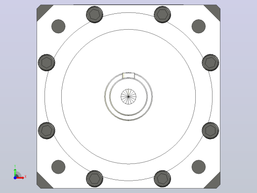 HF120精密行星减速机[HF120-L1-3]前视缩略图