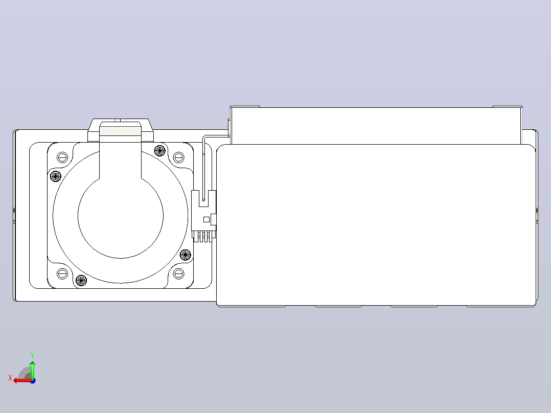 滚珠丝杠直线轴带导轨全封闭TPA-HCR-175D-2510C-L150-MR-C-P75-N3后视图