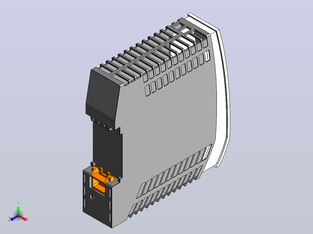 凤凰接触UNO-PS-1AC-24DC-30W冯菲尼克斯触点正等轴测图