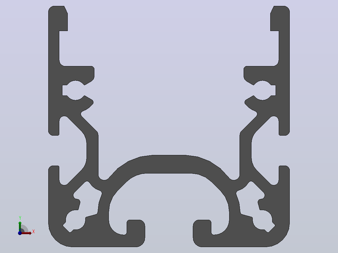 滚轮滑道8系列40×40_滚轮滑道8系列40×40-L200前视图