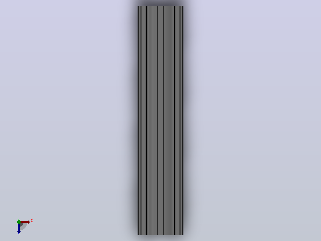 滚轮滑道8系列40×40_滚轮滑道8系列40×40-L200俯视图