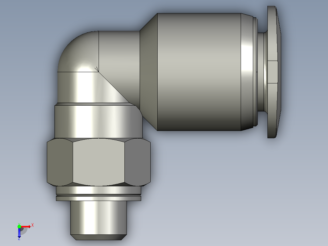 气管接头QSML-M5-6俯视图