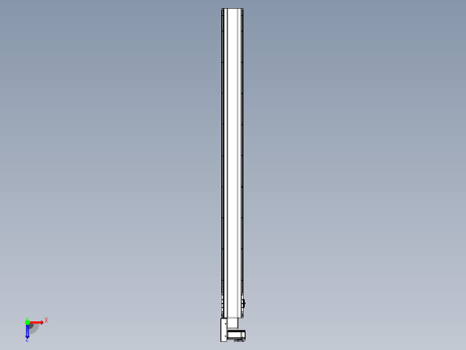 皮带直线轴半封闭可选导轨TPA-HNB-140D-120-L1750-ML-C-P40-N3俯视缩略图