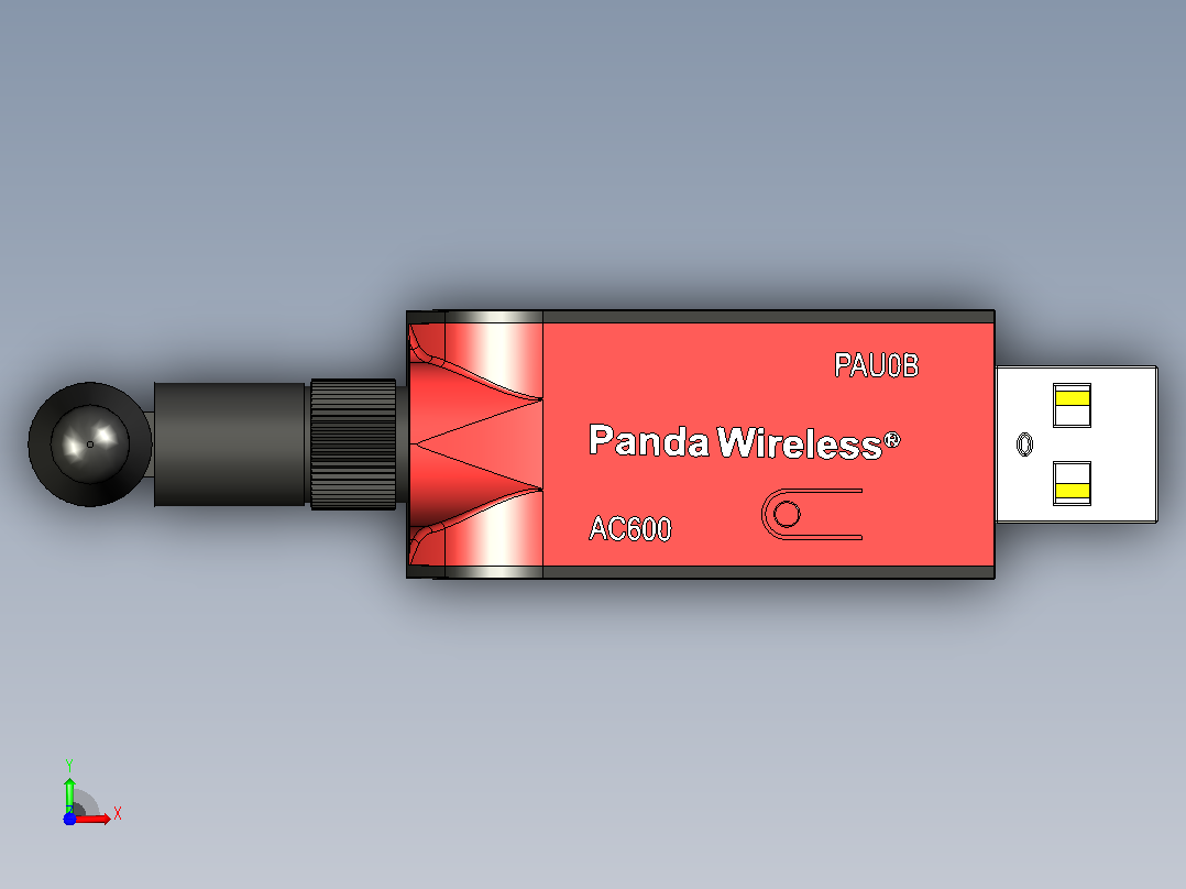 Panda 双频 USB 3.0 适配器前视图