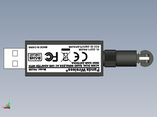 Panda 双频 USB 3.0 适配器后视缩略图