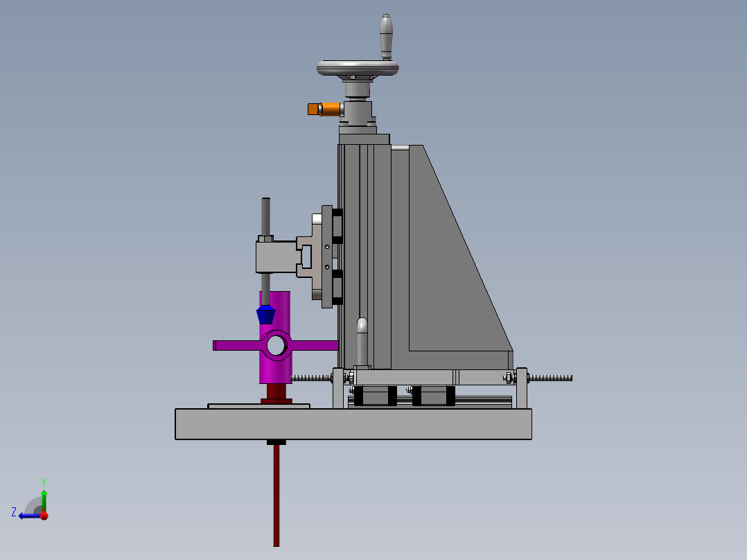 歧管夹紧工装右视图