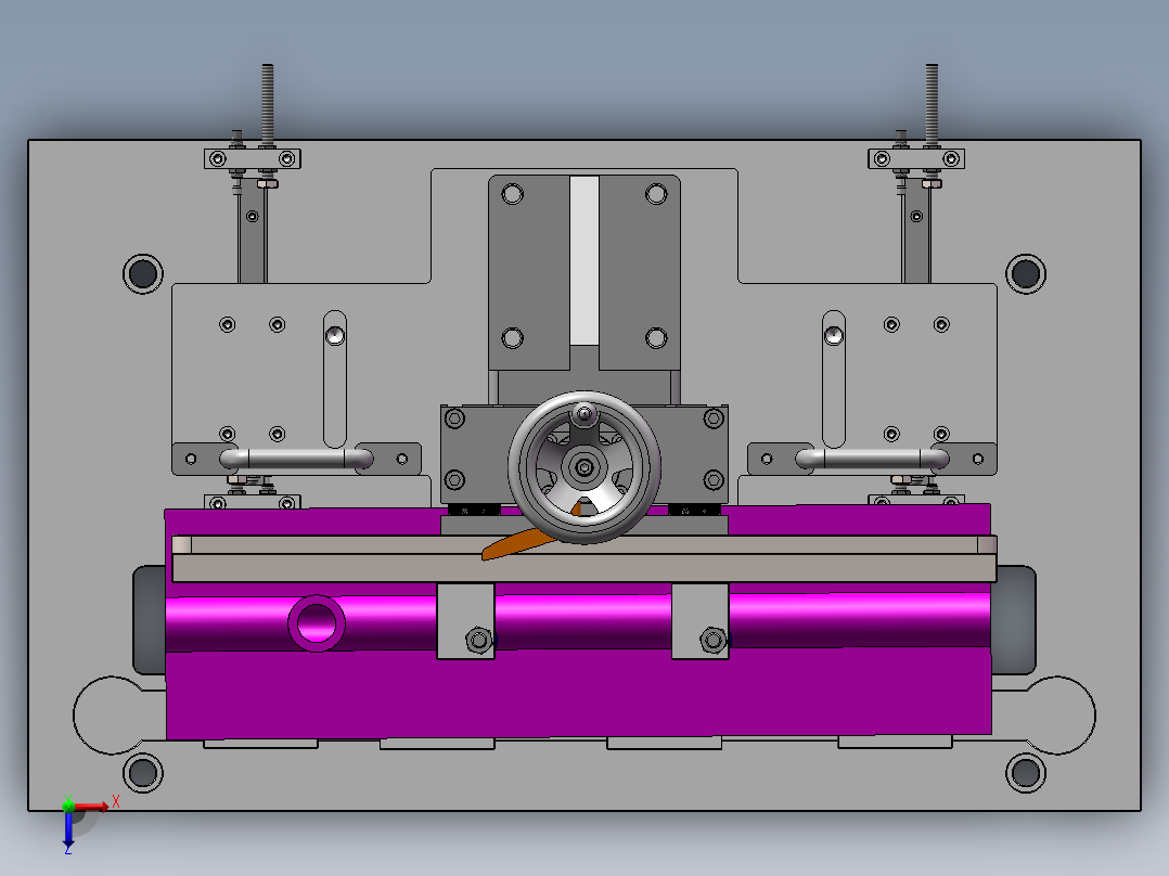 歧管夹紧工装俯视图