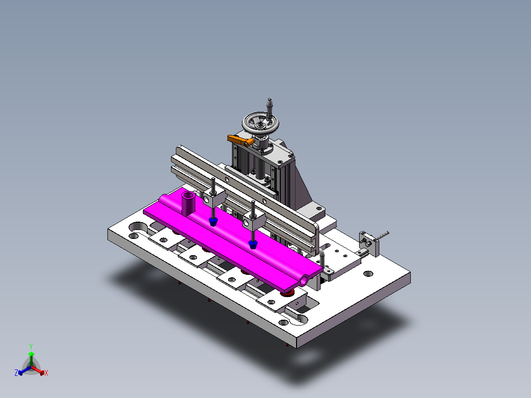 歧管夹紧工装正等轴测图