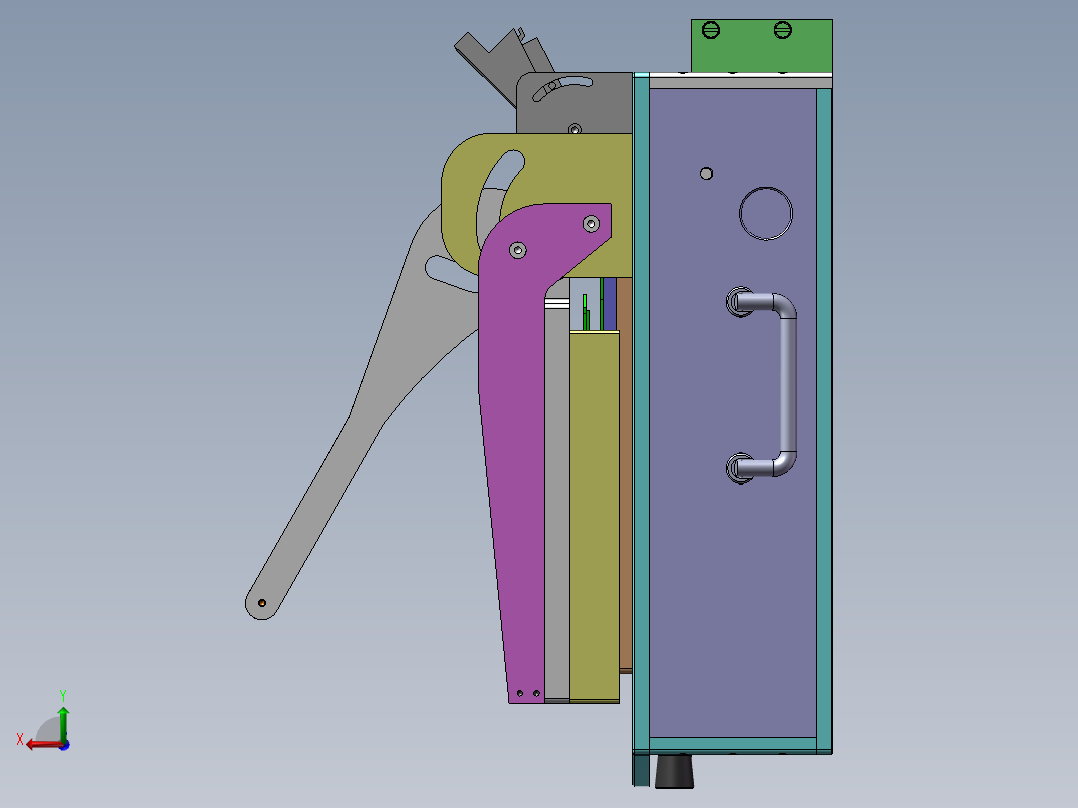 电路板测试治具后视图