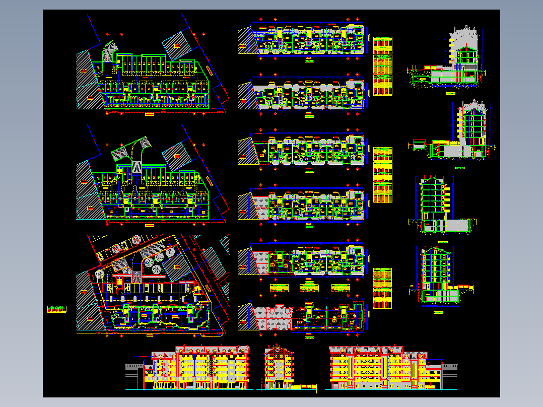 一套很全的小区设计图