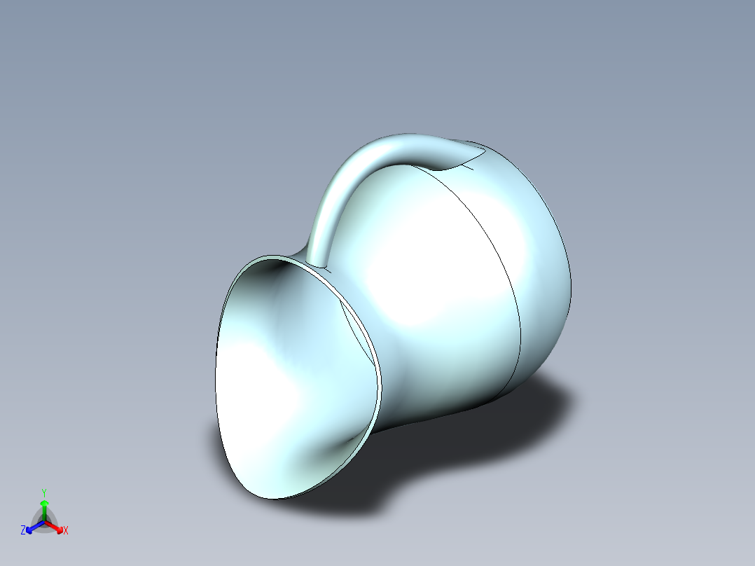 水壶正等轴测图