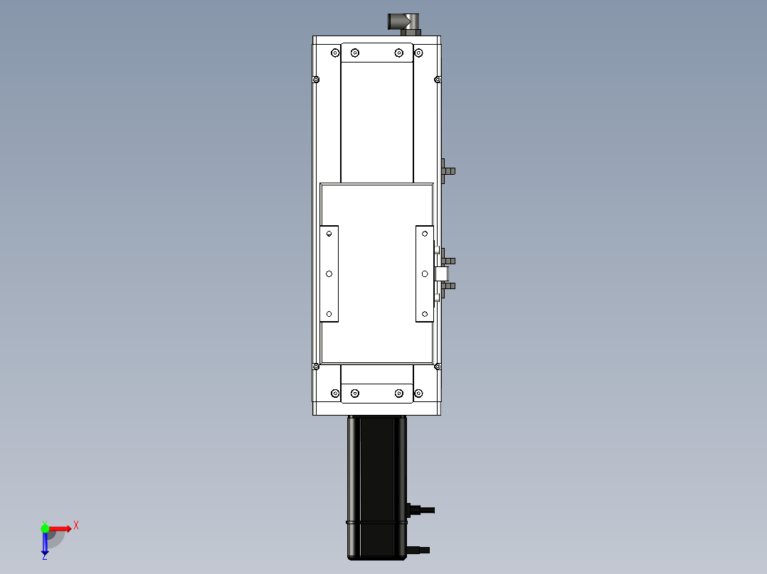 Toyo东佑达直线模组-ECH14-100-BC-400W+煞車俯视图