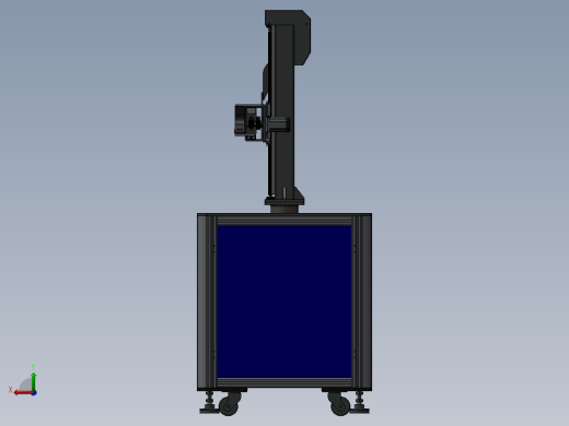 三轴取放料机械手冲床机械手油压机上下料3d上下料机械手3d模型后视缩略图