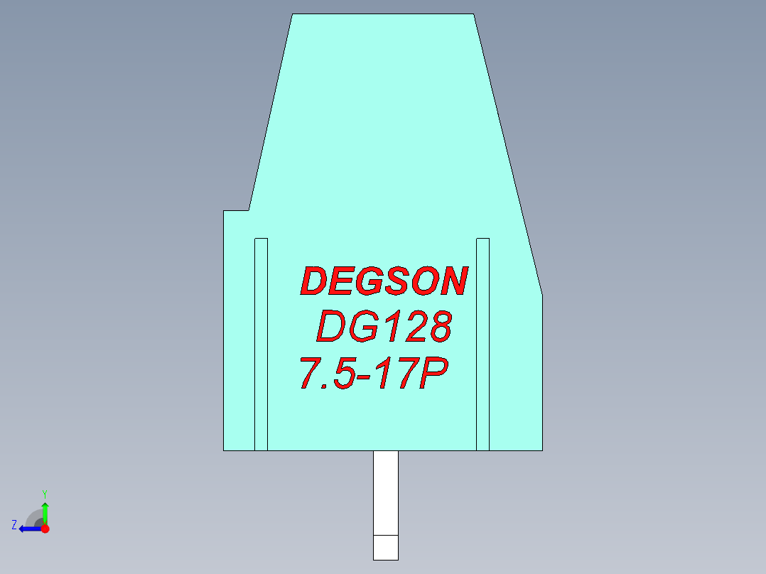 DEGSON DG128 系列 5.07.5mm 接线端子-DG128-7.5-17P-14-00AH右视图