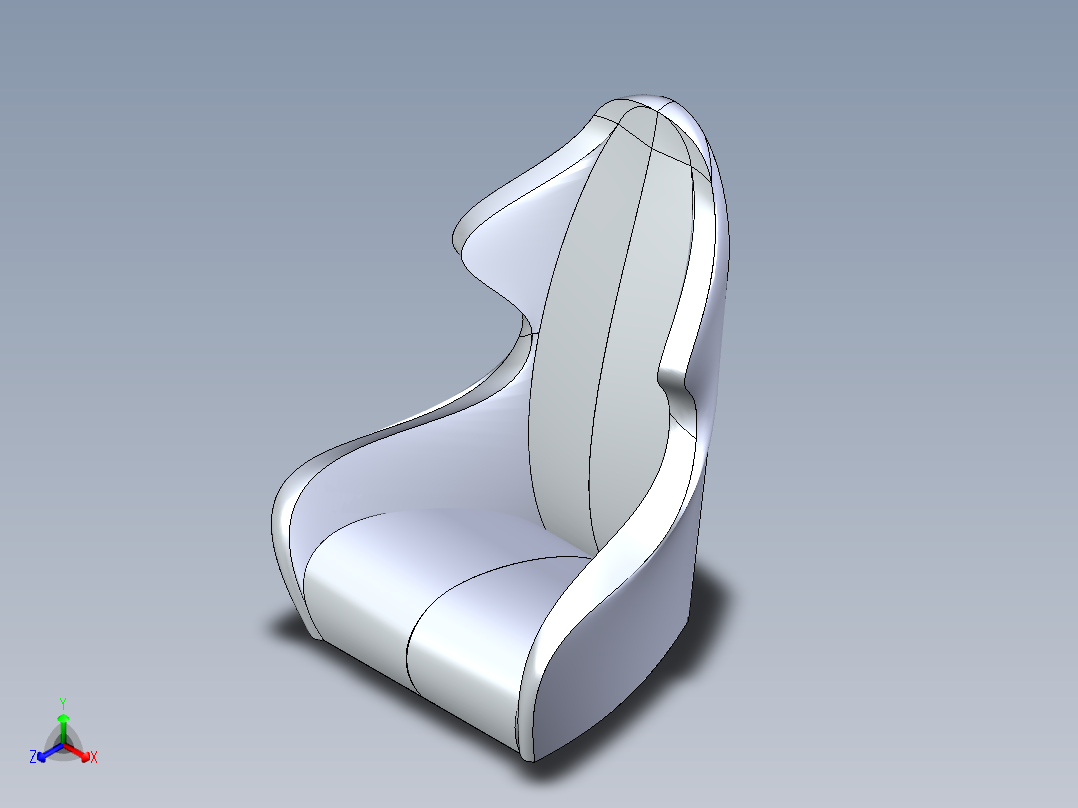 汽车座椅 (22)正等轴测图