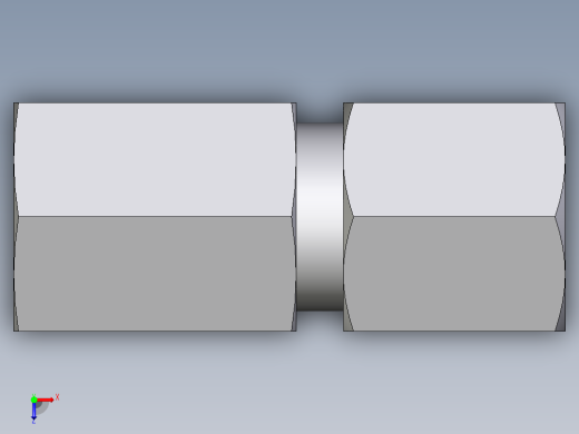 卡套式工业通用硬管接头EO_Swivel_connector_GAI06ZSM71俯视缩略图
