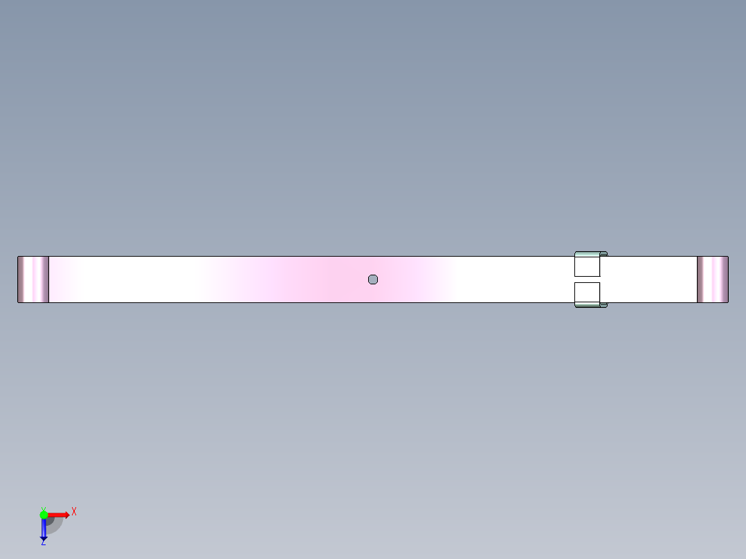 汽车卡车货车车辆板簧俯视图