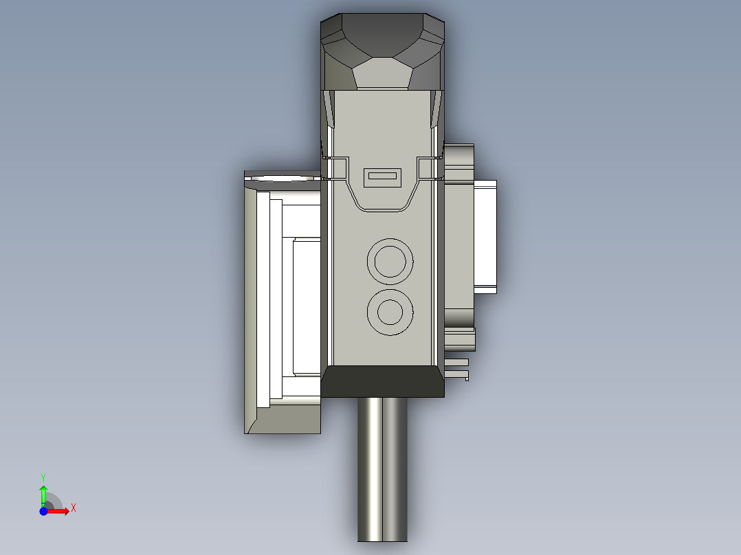 基恩士FS-N12N_12P_14N_14P_kc图纸模型前视图