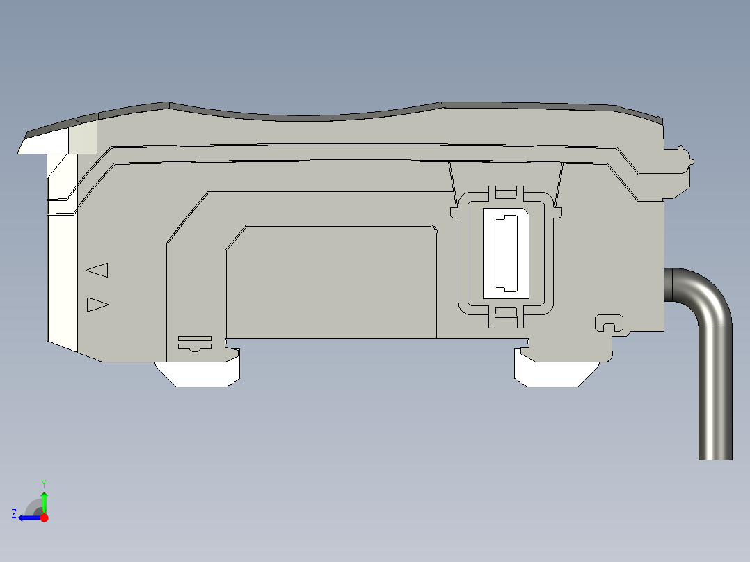 基恩士FS-N12N_12P_14N_14P_kc图纸模型右视图
