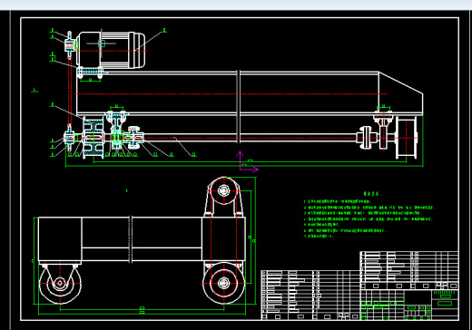 三层三列式升降横移式立体车库2D图纸设计 机械设计2D图纸缩略图