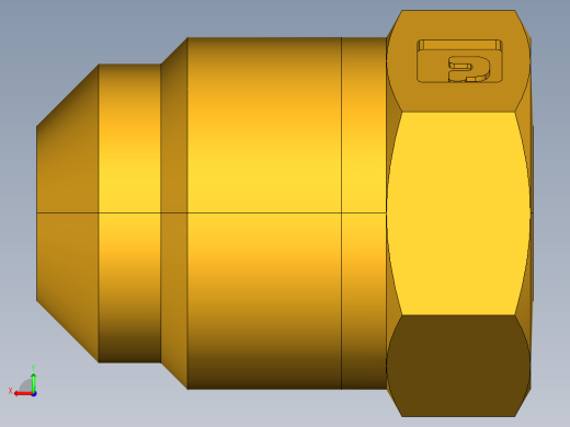 扩口式工业通用硬管接头Flared Seal Plug 639F-6后视缩略图