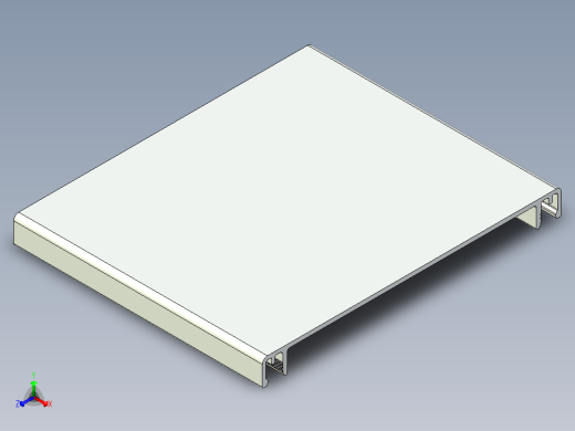 型材-KJN CABLE CONDUIT COVER 120 KJN511065.STEP正等轴测缩略图