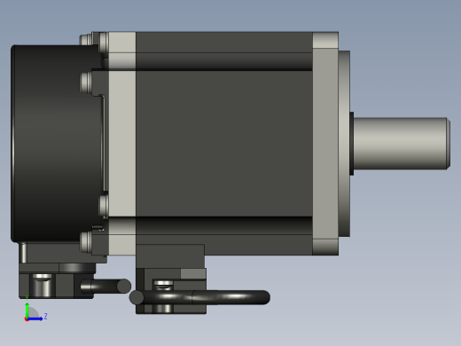 交流伺服电机左视缩略图