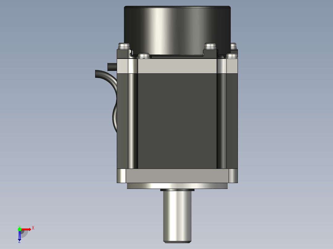 交流伺服电机俯视图