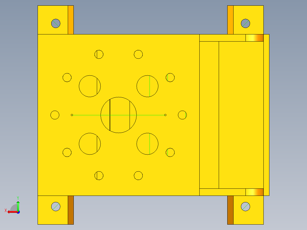 排钉机机械结构设计含UG三维+CAD图纸+说明书770833==500后视图