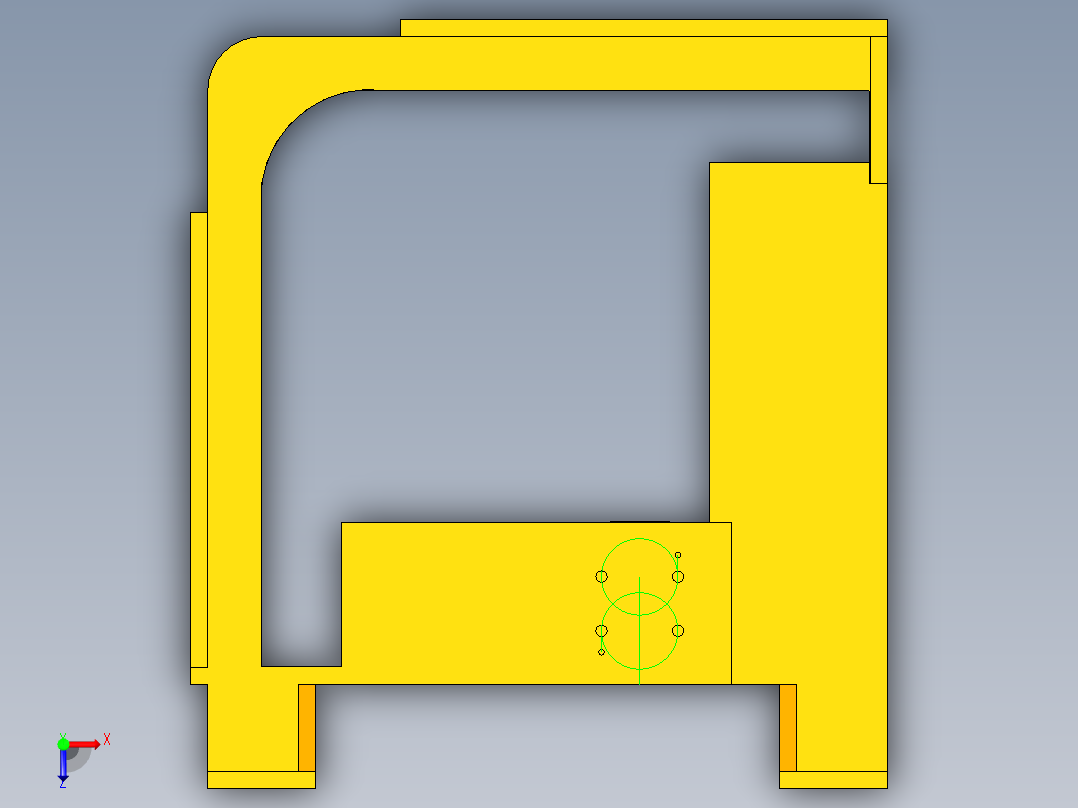 排钉机机械结构设计含UG三维+CAD图纸+说明书770833==500俯视图